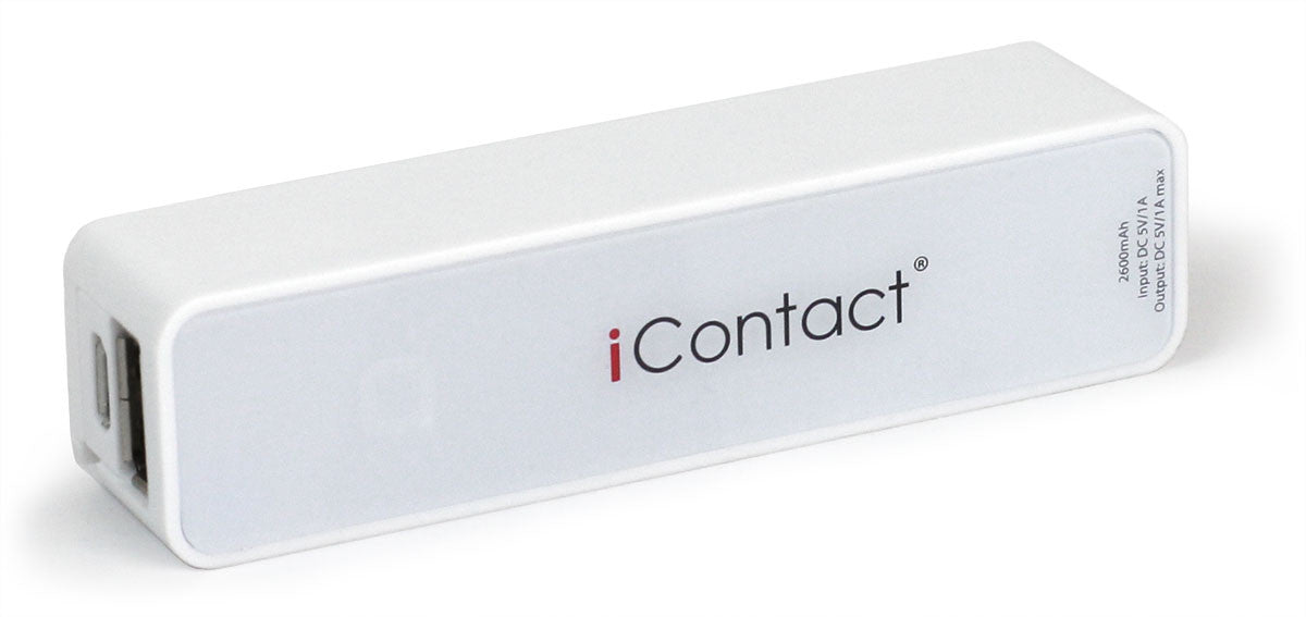 iContact 2600mAh Power Bank - White (IC-PB212)