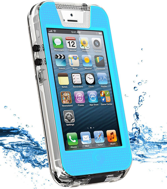 iContact iPhone 5 5S Waterproof Case Blue IC W503